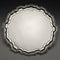 1929 British Vintage Pure Silver (925 Silver) Salva Diameter 26cm 521g Walker & Hall